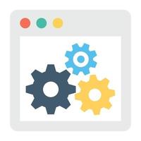 conceptos de configuración web vector