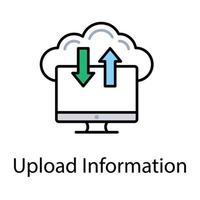 Cloud Backup System vector