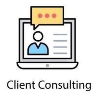 Online Consulting Concepts vector