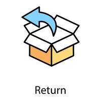 Trendy Return Concepts vector