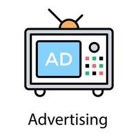 Television Advertisement Concepts vector