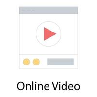 Online Video Concepts vector
