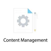 Content Management Concepts vector