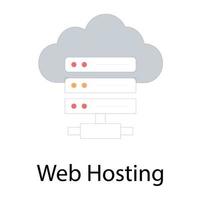 Web Hosting Concepts vector