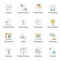 Bitcoin Cloud Technology vector