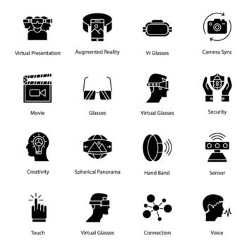 Smart Glasses Concepts vector