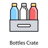 Bottle Crate Concepts vector