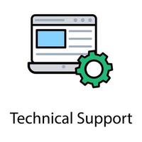 conceptos de soporte técnico vector