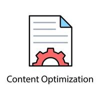 Content Optimization Concepts vector