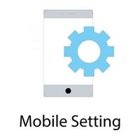 Mobile Settings Concepts vector