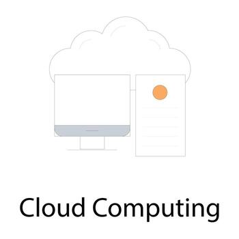 Cloud Computing Concepts vector