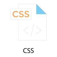 Trendy CSS Concepts vector