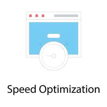 Speed Optimization Concepts vector