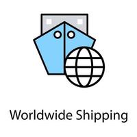 Worldwide Shipping Concepts vector