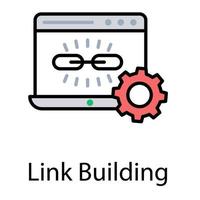 Link Building Concepts vector