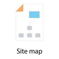 Site Map Concepts vector