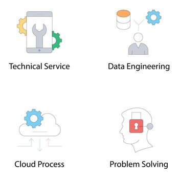 Data Engineering Concepts vector