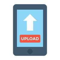 Mobile Uploading Concepts vector