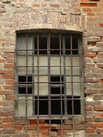 Old window pane photo