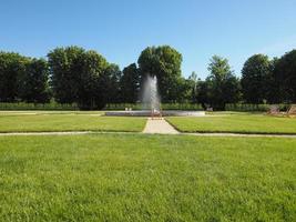 Royal garden in Turin photo