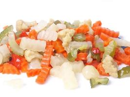 Mixed vegetables background photo