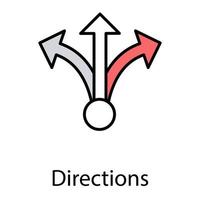 Trendy Directions Concepts vector