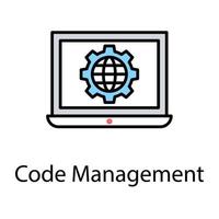 Code Management Concepts vector