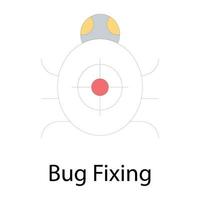 Bug Fixing Concepts vector