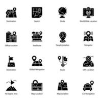 Trendy Map And Navigation vector