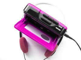 reproductor de casetes de cinta estéreo personal foto