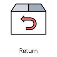 Package Return Concepts vector