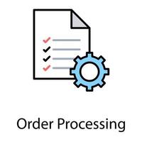 Order Processing Concepts vector