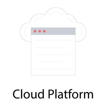 Cloud Platform Concepts vector