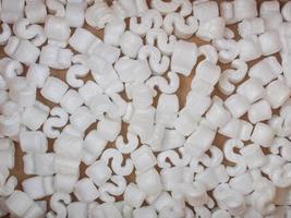 Polystyrene beads background photo