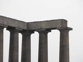 National Monument on Calton Hill in Edinburgh photo