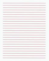 lined white paper with red lines texture background photo