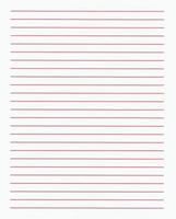 lined white paper with red lines texture background photo