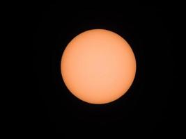 sun seen with telescope photo
