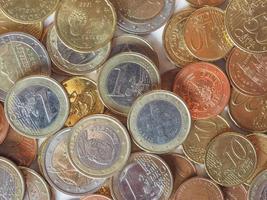 monedas de euro, unión europea foto