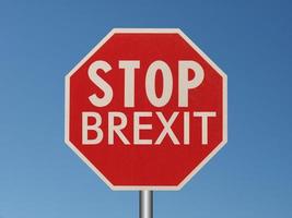 stop brexit sign photo