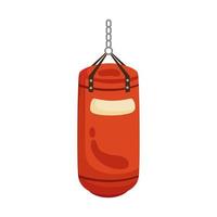 boxing bag hanging vector