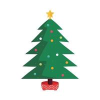 christmas pine tree vector