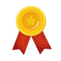golden medal with star