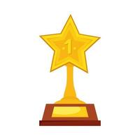 trophy star award vector