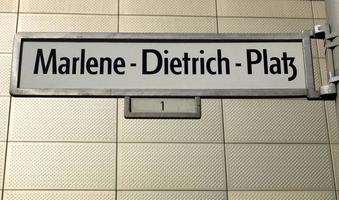 Marlene Dietrich Platz Berlin photo