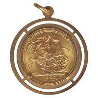 Gold pound coin