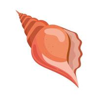 red triangular shell vector