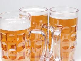 Lager beer glasses photo