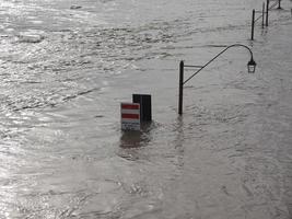 River Po flood in Turin photo