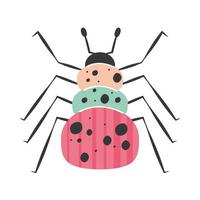 insecto lindo escandinavo vector